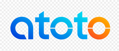 Logo atoto neon ungu